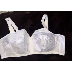 Vintage Exquisite Form Bra 48d Front Hook White Wireless